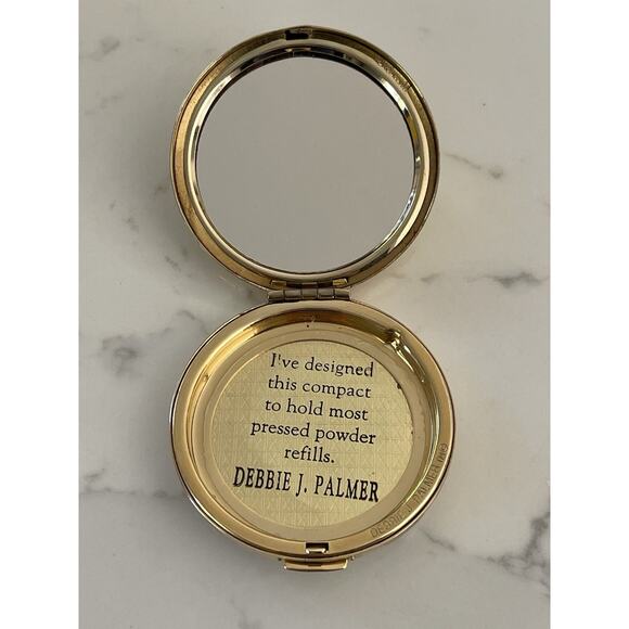 NWOT Vintage Debbie J Palmer Cat Compact Gold Toned Signed! - Picture 3 of 4